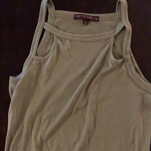 Olive dress with cutouts